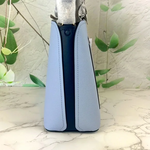 Kate Spade Darcy Small Bucket Shoulder Bag Pale Hydrangia Multi - Picture 4 of 16